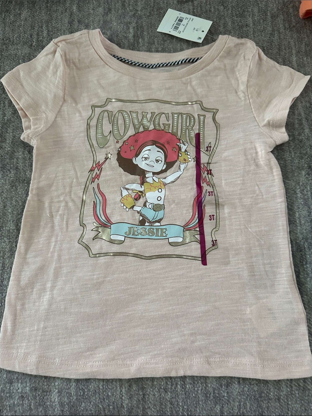 Disney Girls Light light coral Cowgirl Jessie Graphic Tee